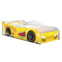 Cama Carro Vrooom Amarelo Solteiro Com Colchão - 2