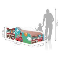 Cama Fun Usinho Bombeiro Solteiro Com Colchão