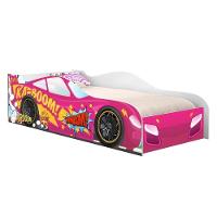 Cama Carro Vrooom Pink Solteiro Com Colchão - 4