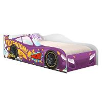 Cama Carro Vrooom Roxo Solteiro Com Colchão - 4