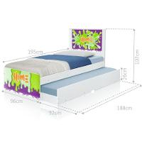 Bicama Juvenil Massinha Meninos Com Colchões - 3