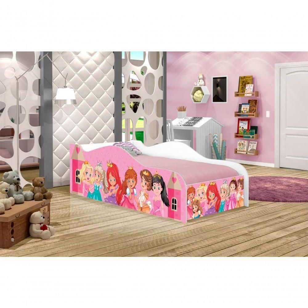 Mini Cama Fun Princesas Infantil Com Colchão - 3