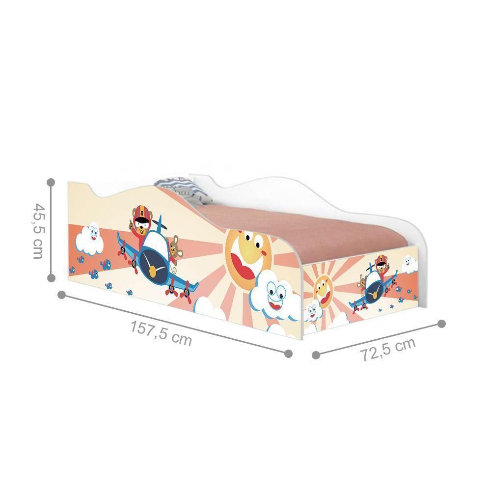 Mini Cama Fun Patrulha Ursinhos Infantil Com Colchão - 4