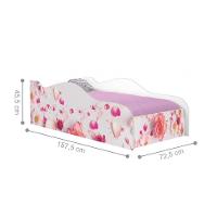 Mini Cama Fun Rosas Infantil Com Colchão - 3