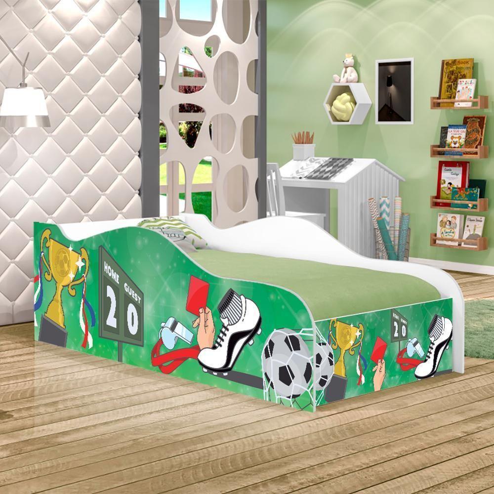 Mini Cama Fun Partida De Futebol Infantil Com Colchão - 1