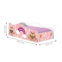 Mini Cama Fun Corujinhas E Borboletas Infantil Com Colchão - 4