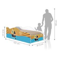 Cama Like Pirata Tubarão Solteiro Com Colchão - 7