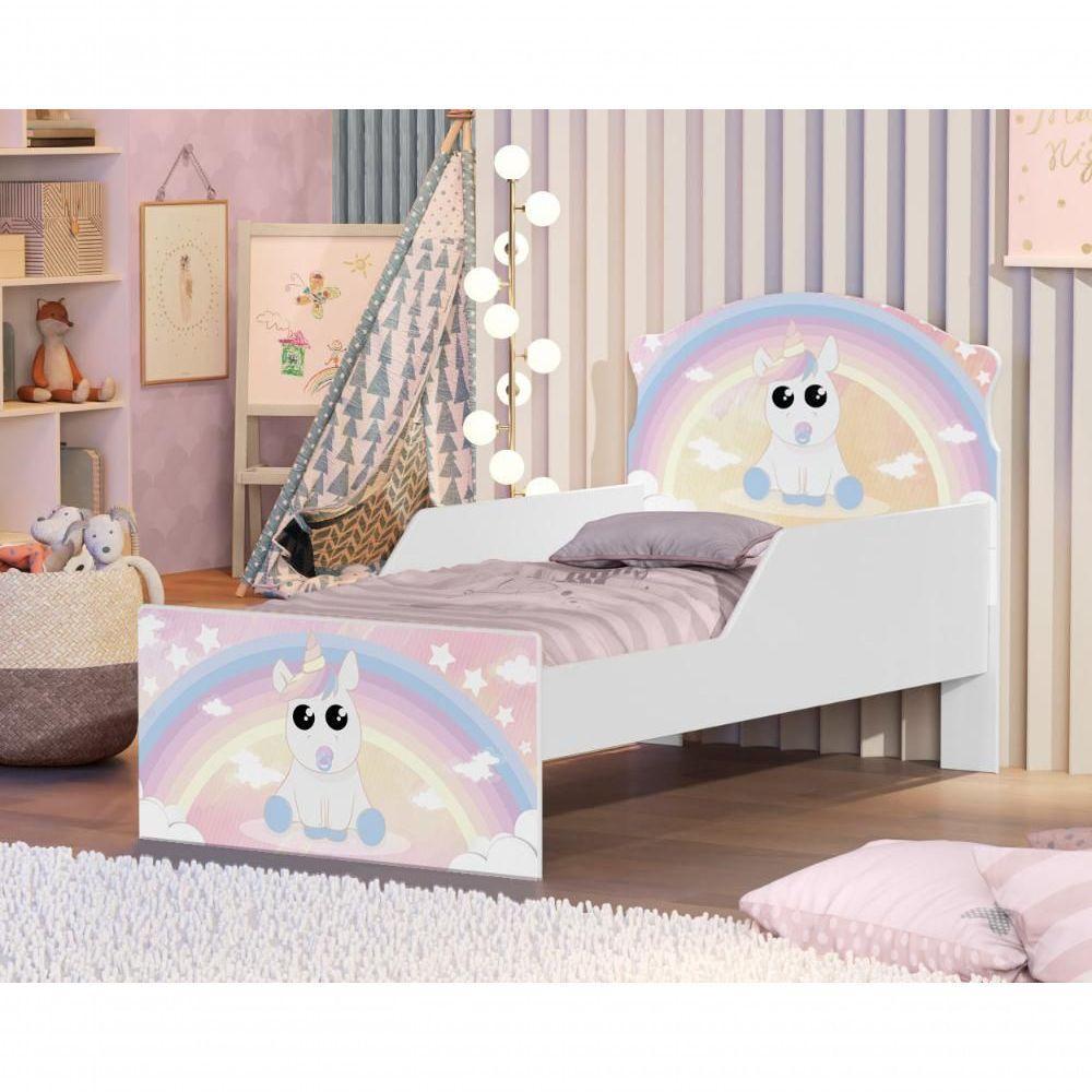 Mini Cama Unicórnio Bebê Com Colchão - 2
