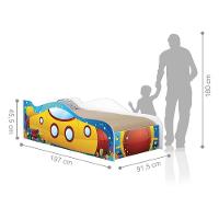 Cama Yellow Submarine Joy Amarelo Solteiro Com Colchão - 3