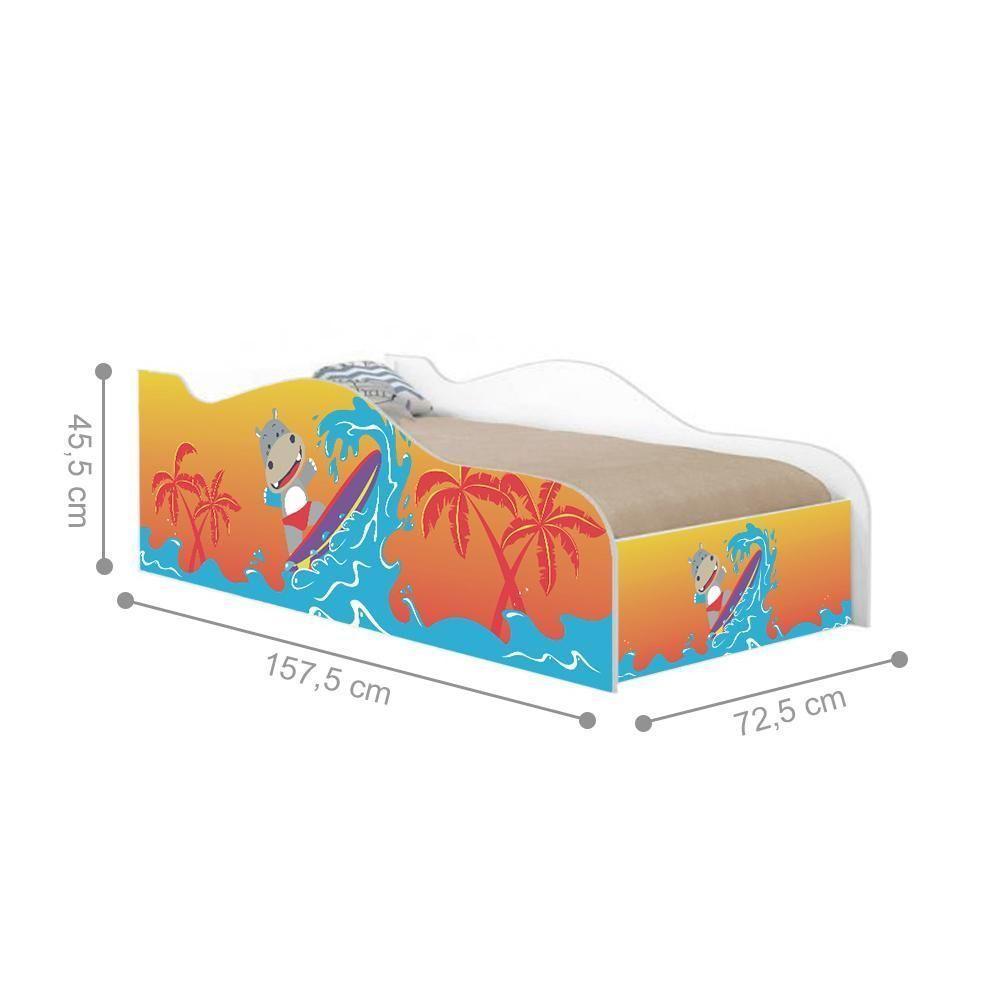 Mini Cama Fun Surfista Infantil Com Colchão - 4