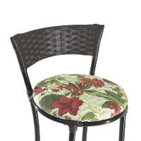 Jogo Com 6 Banquetas Altas Forts Fibra Uv Bancada, área Goumert, Bar, Piscina, Balcão, Floral Vermelho - 7