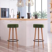 Kit 02 Banquetas Redondas Dani Corano Verde - 9