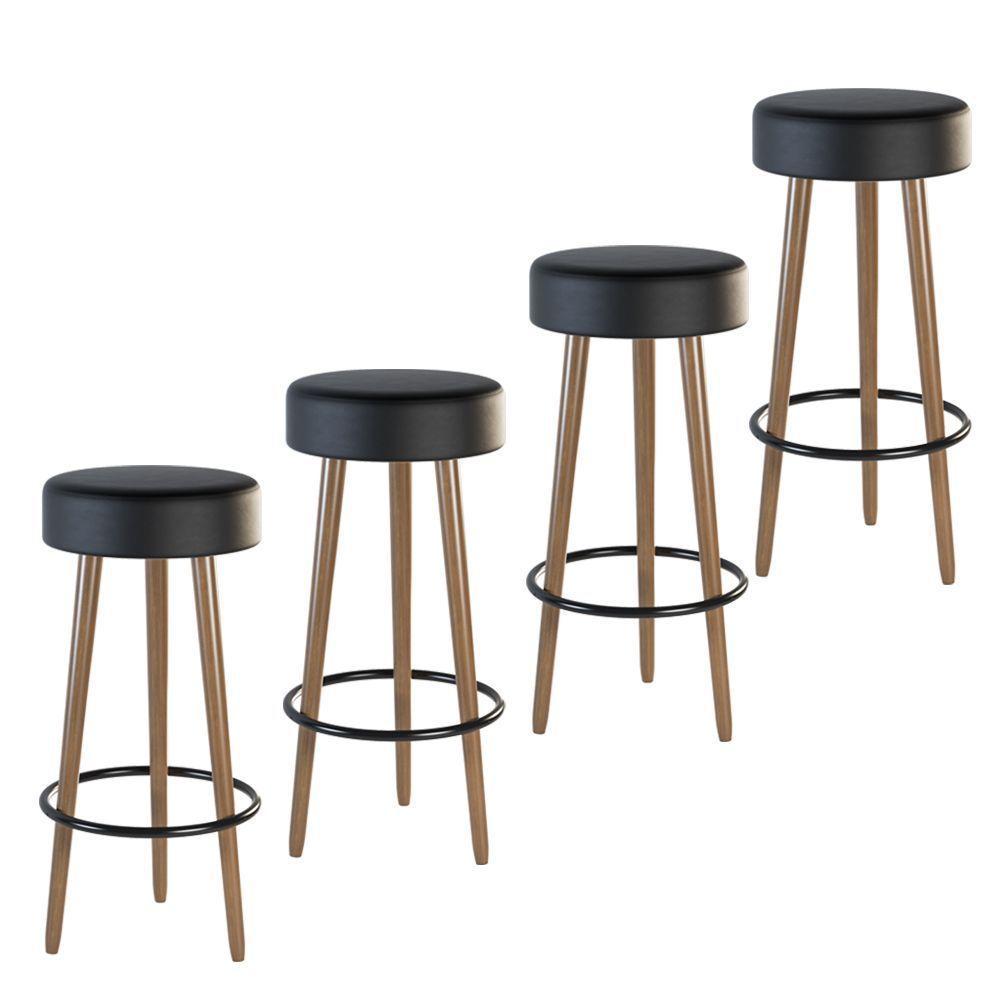 Kit 04 Banquetas Industrial Dani Corano Preto D´rossi - 8