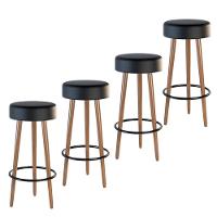 Kit 04 Banquetas Industrial Dani Corano Preto D´rossi - 1