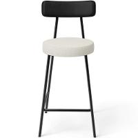 Kit 04 Banquetas Baixa Cozinha Sala Jantar Milão L02 Couríssimo Preto Linho Champagne - 2