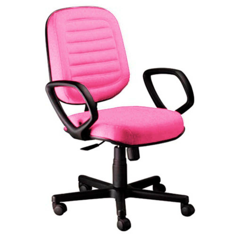 Cadeira Diretor Gomada Com Braços Linha Blenda Rosa - 1