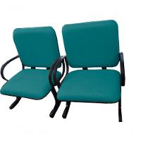 02 Cadeiras Para Escritório Para Obesos Até 250kg Verde - 1