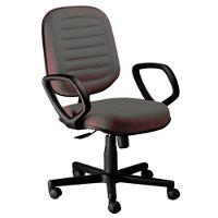 Cadeira Diretor Gomada Com Braços Linha Blenda Cinza - 1