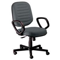 Cadeira Diretor Gomada Com Braços Linha Blenda Cinza - 1