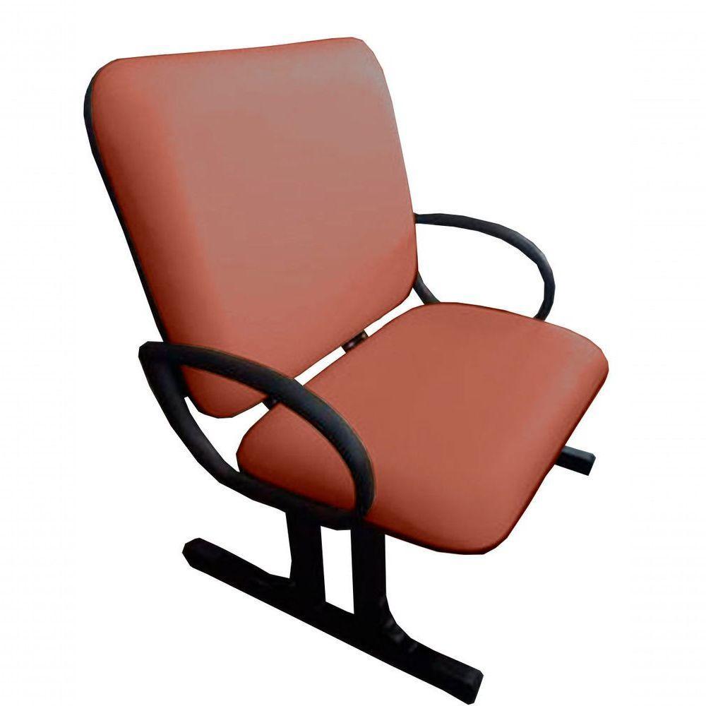 02 Cadeiras Para Escritório Para Obesos Até 250kg Vermelho - 7