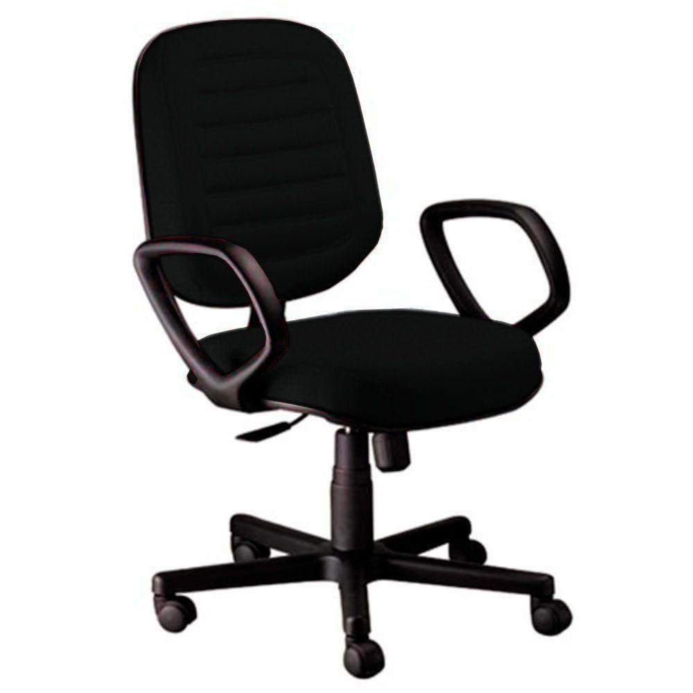 Cadeira Diretor Gomada Com Braços Linha Blenda Preto - 1