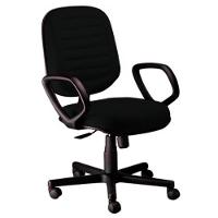 Cadeira Diretor Gomada Com Braços Linha Blenda Preto - 1