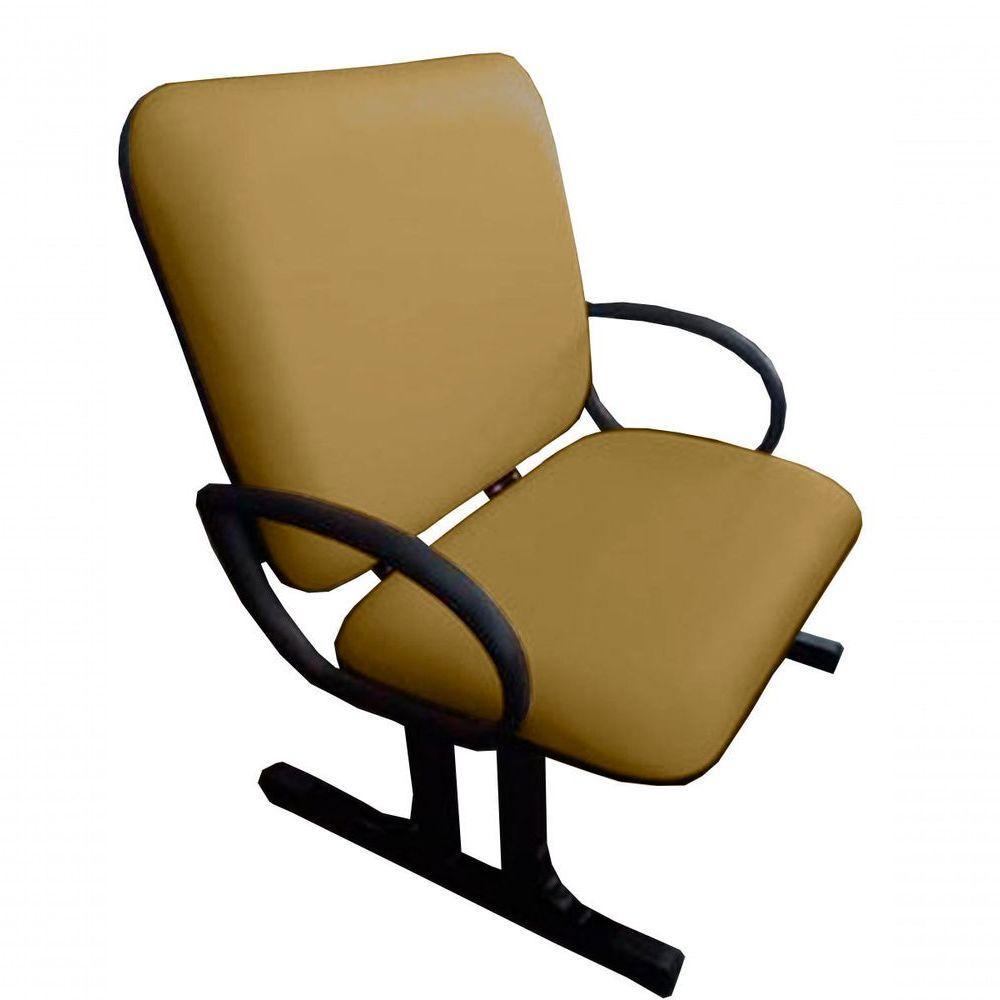 02 Cadeiras Para Escritório Para Obesos Até 250kg Amarelo - 7