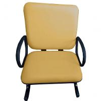 02 Cadeiras Para Escritório Para Obesos Até 250kg Amarelo - 2