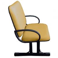 02 Cadeiras Para Escritório Para Obesos Até 250kg Amarelo - 3