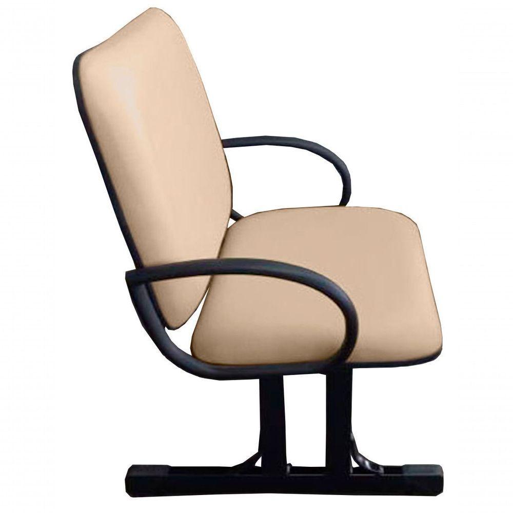 02 Cadeiras Para Escritório Para Obesos Até 250kg Bege - 3