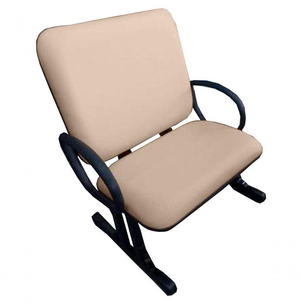 02 Cadeiras Para Escritório Para Obesos Até 250kg Bege - 5