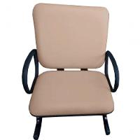 02 Cadeiras Para Escritório Para Obesos Até 250kg Bege - 2