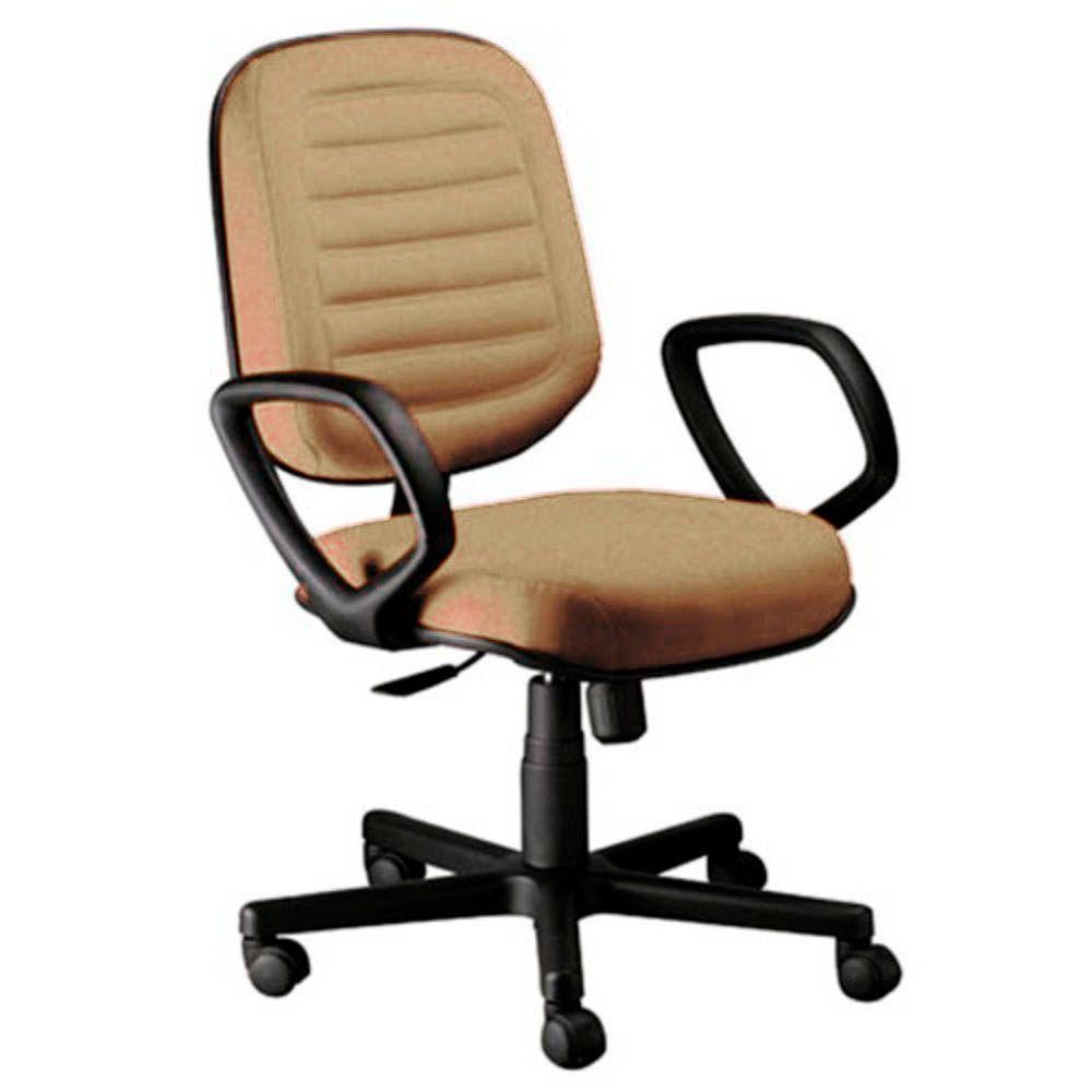 Cadeira Diretor Gomada Com Braços Linha Blenda Bege - 1