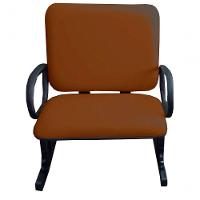 02 Cadeiras Para Escritório Para Obesos Até 250kg Marrom - 8