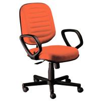 Cadeira Diretor Gomada Com Braços Linha Blenda Laranja - 1