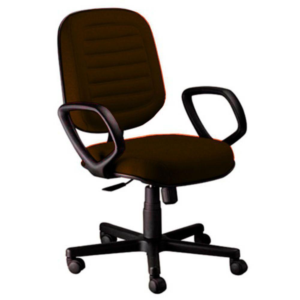 Cadeira Diretor Gomada Com Braços Linha Blenda Marrom - 1