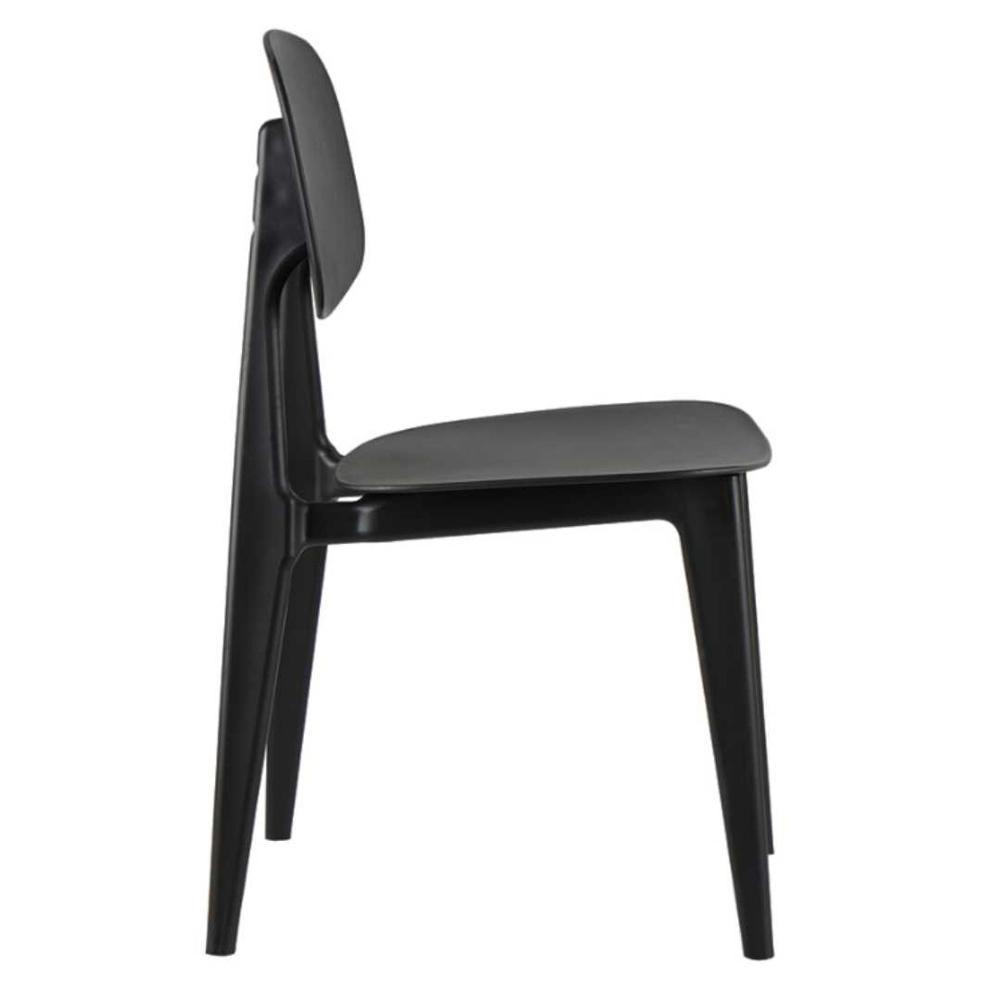 Kit 4 Cadeiras Cátia Rivatti Em Polipropileno Preta - 3