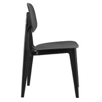 Kit 4 Cadeiras Cátia Rivatti Em Polipropileno Preta - 3