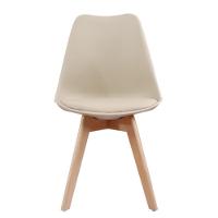 Kit 4 Cadeiras Leda Joly Rivatti Polipropileno Nude Base Madeira - 2