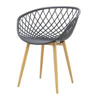 Kit 4 Cadeiras Clarice Rivatti Polipropileno Preto Base Metal - 3