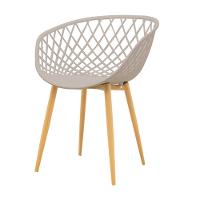 Kit 4 Cadeiras Clarice Rivatti Polipropileno Nude Base Metal - 3