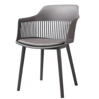 Kit 4 Cadeiras Marcela Rivatti Almofada Em Pu Polipropileno Cinza - 2