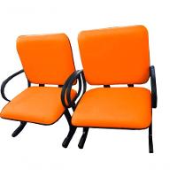 02 Cadeiras Para Escritório Para Obesos Até 250kg Laranja - 1