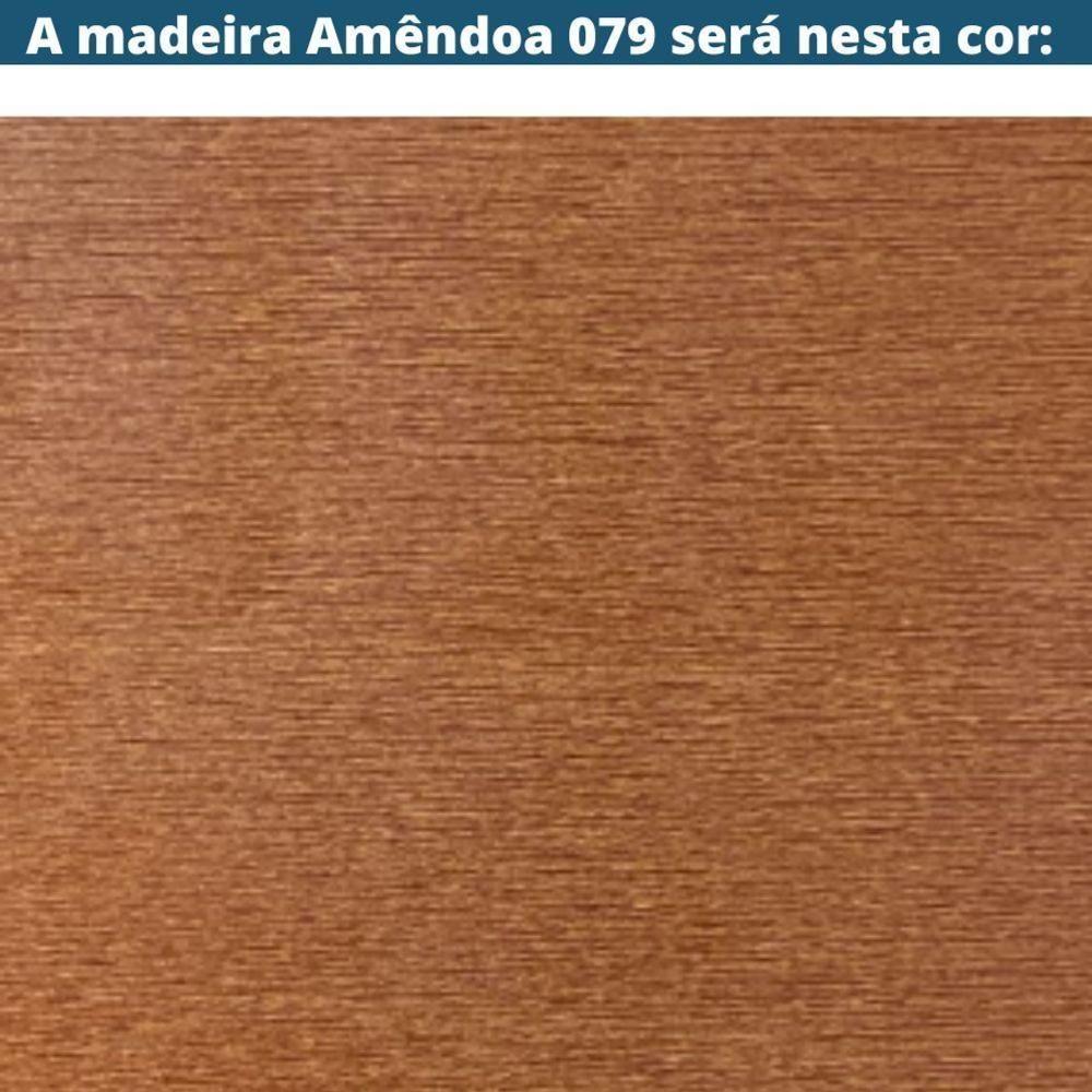 Cadeira Mh-3224 Herval Madeira Maciça Amêndoa Encosto Em Palha Algodão Assento Em Linho Cinza C - 2