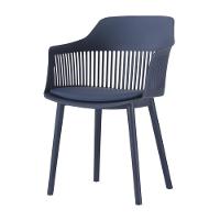 Kit 4 Cadeiras Marcela Rivatti Almofada Em Pu Polipropileno Azul - 2