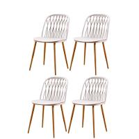 Kit 4 Cadeiras Ariane Rivatti Polipropileno Nude Base Aço - 1