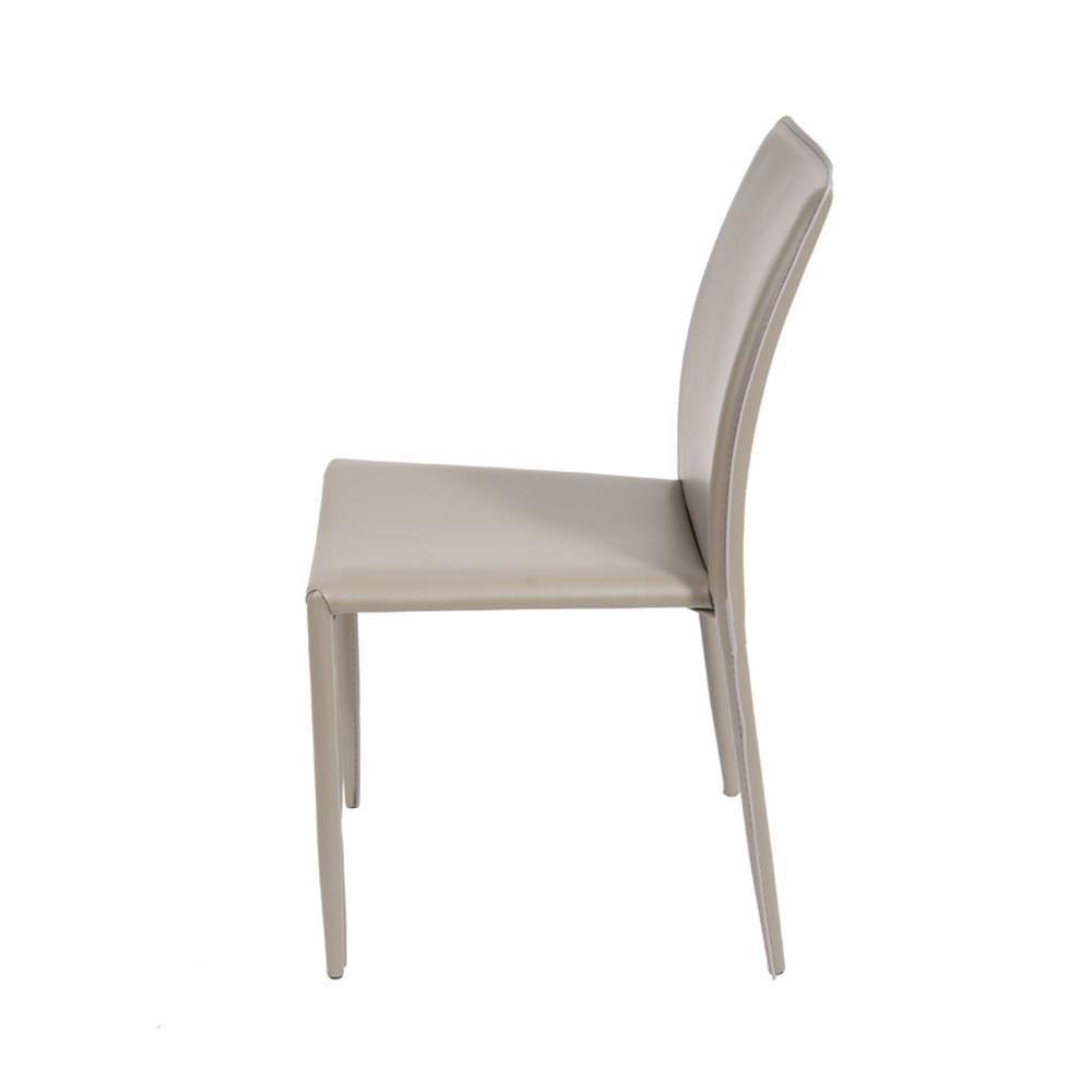 Cadeira Glam Aço Tecido Sintetico Pu Fendi Base Metal - 3