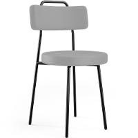 Kit 06 Cadeiras Decorativas Estofada Para Sala De Jantar Barcelona L02 Facto Cinza - Lyam Decor - 8