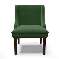 Kit 02 Cadeiras De Jantar Base Madeira Marrom Verde - 7