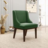 Kit 02 Cadeiras De Jantar Base Madeira Marrom Verde - 8